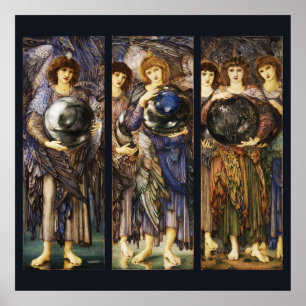 DAYS OF CREATION ANGELS First, Second,Third Day Poster