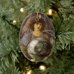 Days of Creation, First Day by Burne Jones Ceramic Ornament