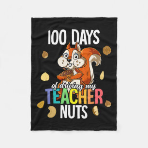 Days Of Driving My Teacher Nuts Fleece Blanket