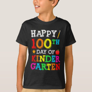 Days Of School 100th Day Of School Kindergarten T-Shirt