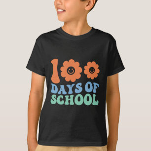 Days Of School 70s Retro Groovy Teacher Student  T-Shirt
