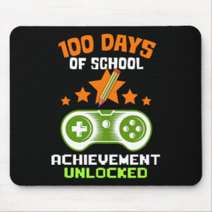 Days Of School Achievement Unlocked Video Gamer Mouse Pad