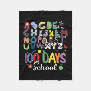 Days Of School Alphabet Lore Abc's School Costume  Fleece Blanket