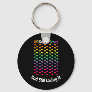 Days Of School And Still Loving It Students Teache Keychain