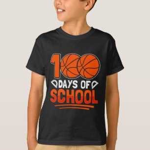 Days Of School Basketball For Students Coach Pe Te T-Shirt