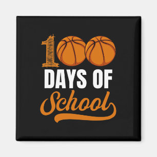 Days Of School Basketball Player Boy Girl  Magnet
