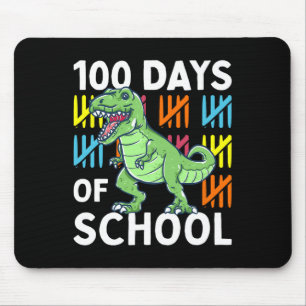 Days Of School Boys Dinosaur 100th Day Dino  Mouse Pad