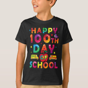 Days Of School Boys Girls Happy 100 Days Of School T-Shirt