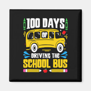 Days Of School Bus Driving  Magnet