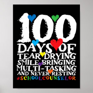 Days Of School Cute School Counsellor Poster