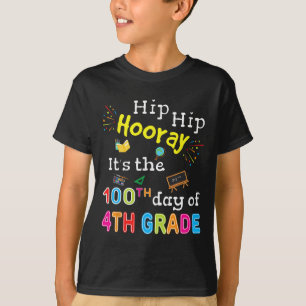 Days Of School Gift For Kids Boys 4th Grade Teache T-Shirt