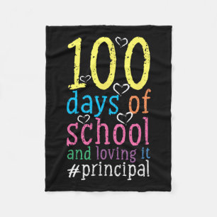 Days Of School Principal 2  Fleece Blanket
