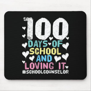 Days Of School School Counsellor 100th Day Of Scho Mouse Pad