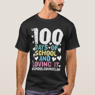 Days Of School School Counsellor 100th Day Of Scho T-Shirt