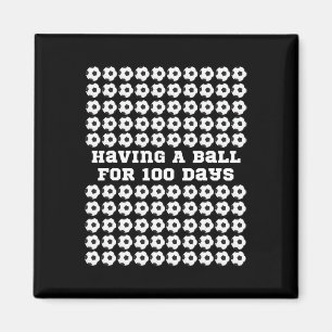 Days Of School Soccer Sports 100th Day Of School K Magnet