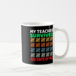 Days Of School Tee Kids 100th Day Of School Costum Coffee Mug