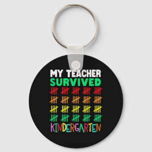 Days Of School Tee Kids 100th Day Of School Costum Keychain
