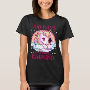 Days Of School Unicorn Girls Teacher 100th Day Of  T-Shirt