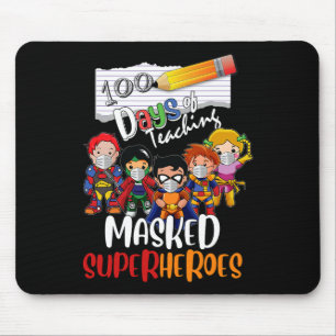 Days Of Teaching Masked Superheroes Teacher Life G Mouse Pad