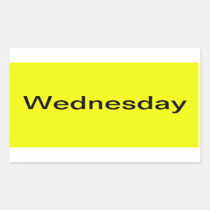 Days of the Week Colour Coded Calendar Visual Sticker