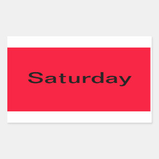 Days of the Week Colour Coded Calendar Visual Tool Sticker