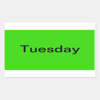 Days of the Week Colour Coded Calendar Visual Tool Sticker
