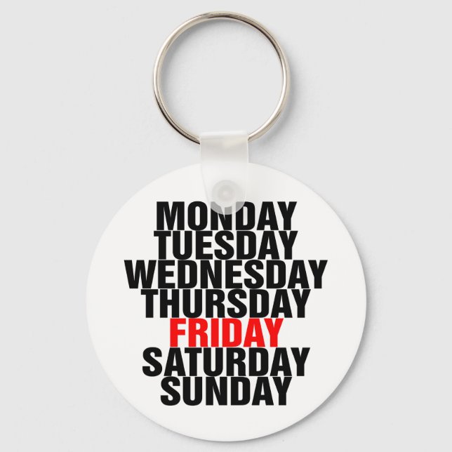 Days of the Week Keychain (Front)