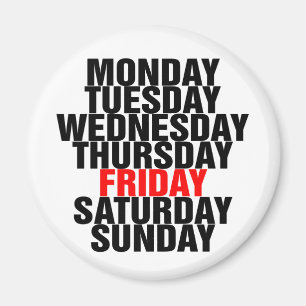 Days of the Week Magnet