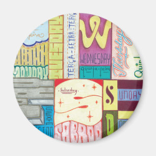 Days of the week magnet