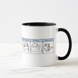 Days of the Week Memes Mug