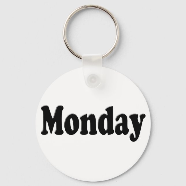 Days of the Week - Monday Keychain (Front)