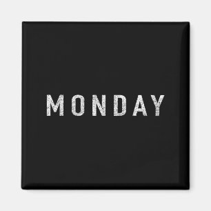 Days Of The Week Series Monday Distressed  Magnet