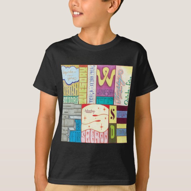 Days of the week T-Shirt (Front)