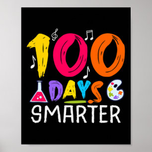 Days Smarter - 100 Days Of School Themed  Poster