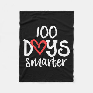 Days Smarter 100th Day Of School Kindness Teacher Fleece Blanket