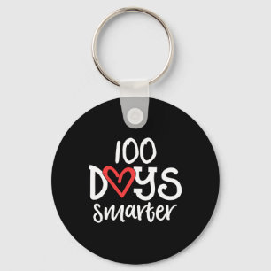 Days Smarter 100th Day Of School Kindness Teacher  Keychain