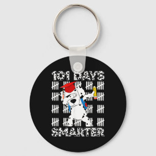 Days Smarter Happy 100th Day Of School 100 For Boy Keychain