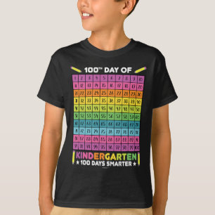 Days Smarter Kindergarten Students 100th Day Of Sc T-Shirt