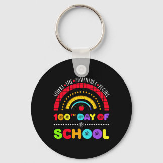 Days Smarter Where Adventure Begins 100th Day Of S Keychain