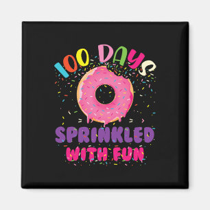 Days Sprinkled With Fun Doughnuts Happy 100th Day Magnet