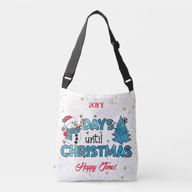 Days Until Christmas Customize Crossbody Bag (Front)
