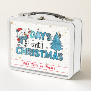 Days Until Christmas Customize Metal Lunch Box