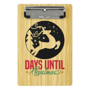 Days Until Christmas  Mini Clipboard