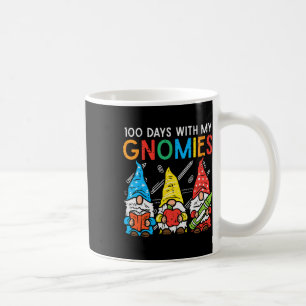 Days With My Gnomies Cute 100th Day School Teacher Coffee Mug