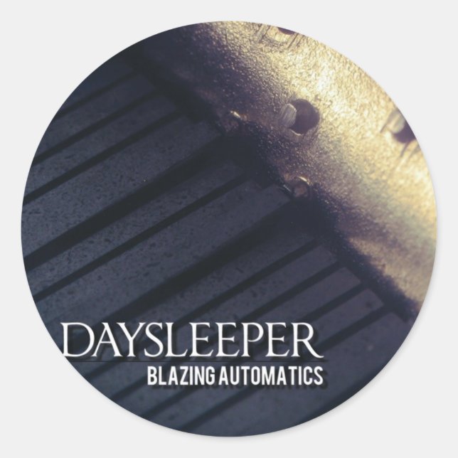 Daysleeper CD (small stickers) Classic Round Sticker (Front)