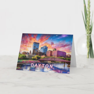 Dayton Abstract Art  Card