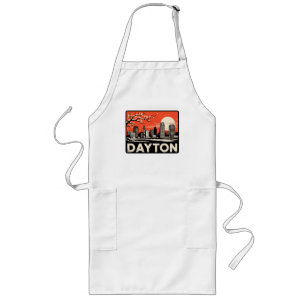 Dayton City Ohio USA Long Apron