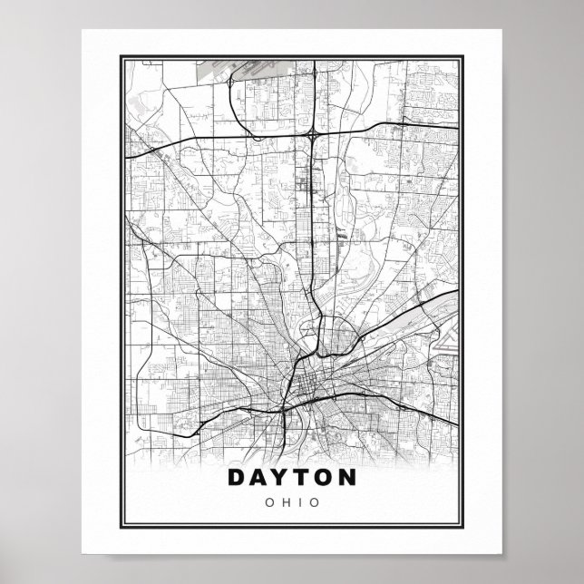Dayton Map Poster (Front)