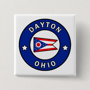 Dayton Ohio 2 Inch Square Button
