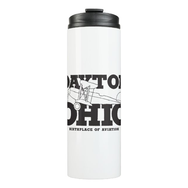 Dayton Ohio Art Birthplace of Aviation Travel Art Thermal Tumbler (Front)